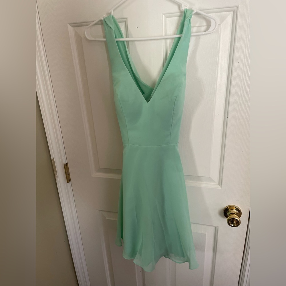 Mint green dress